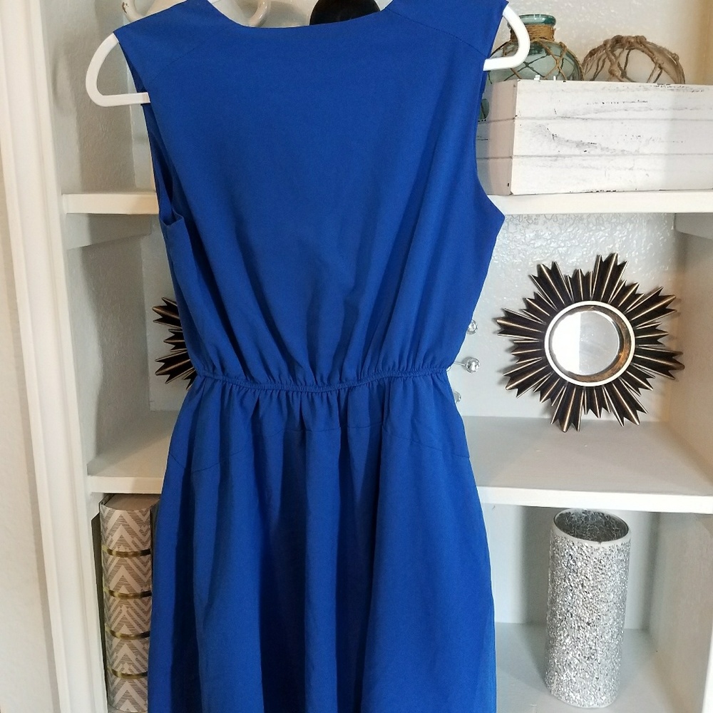 Gianni binni Royal Blue crossover Dress - Picture 4 of 5